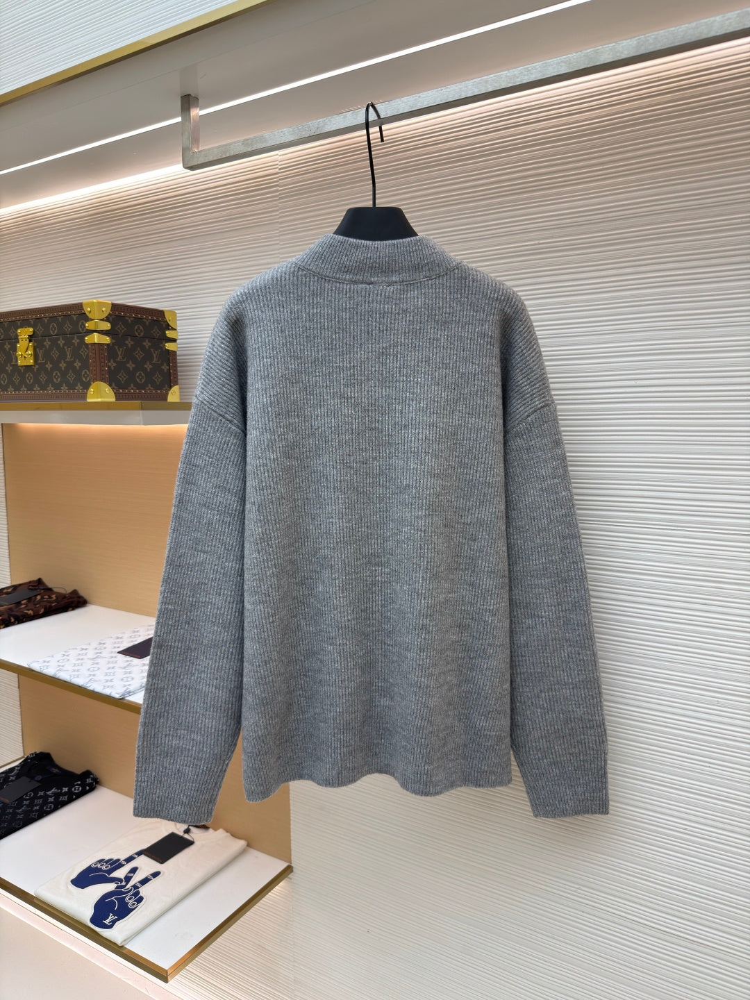 CD Logo Wool Crewneck Sweater