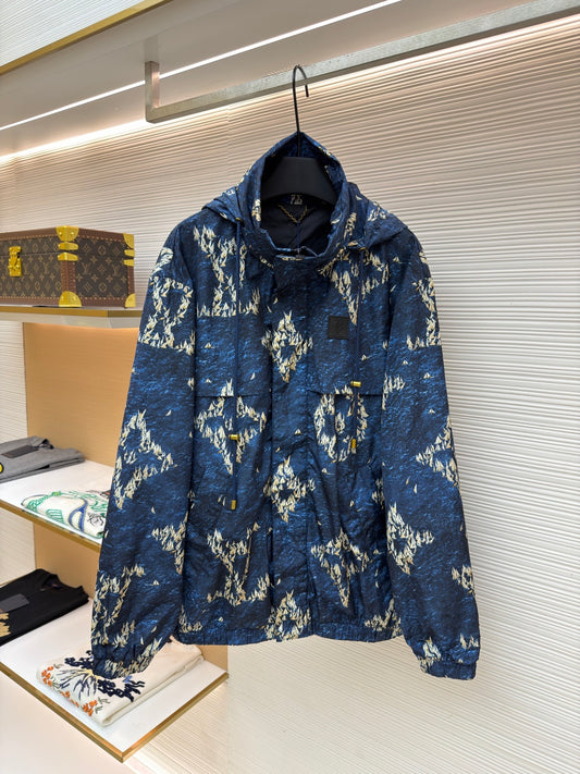 Graphic Windbreaker Jacket