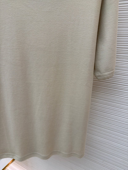 Waffle-Knit T-Shirt
