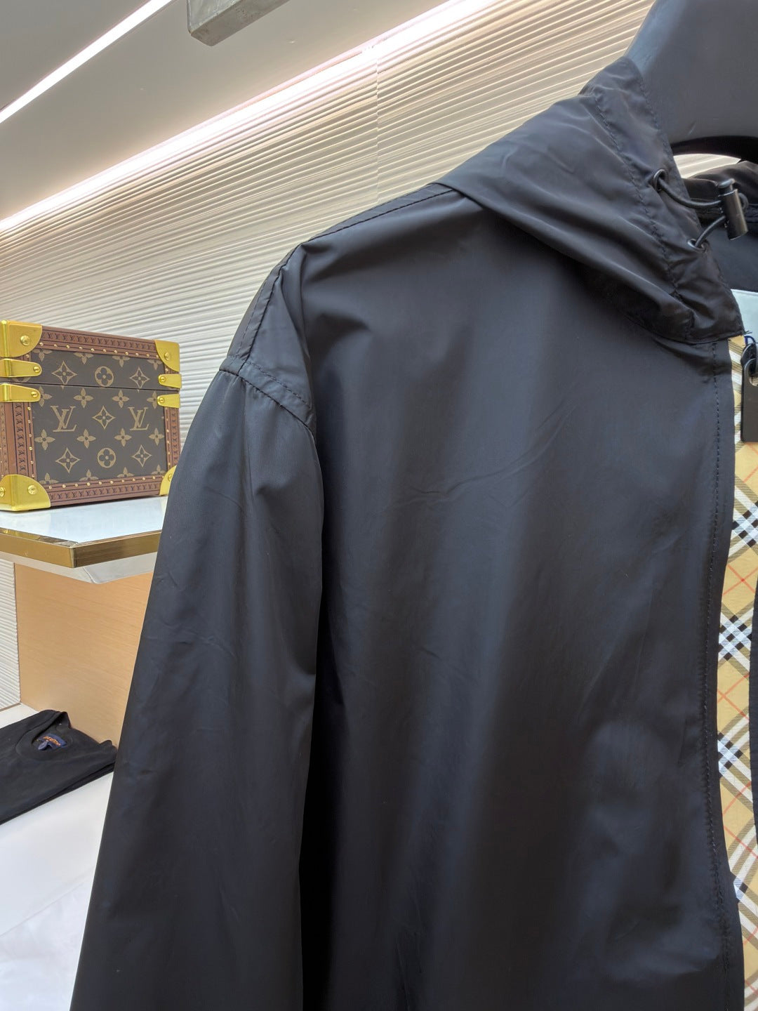 Vintage Check Hooded Jacket