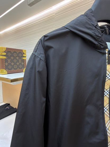 Vintage Check Hooded Jacket