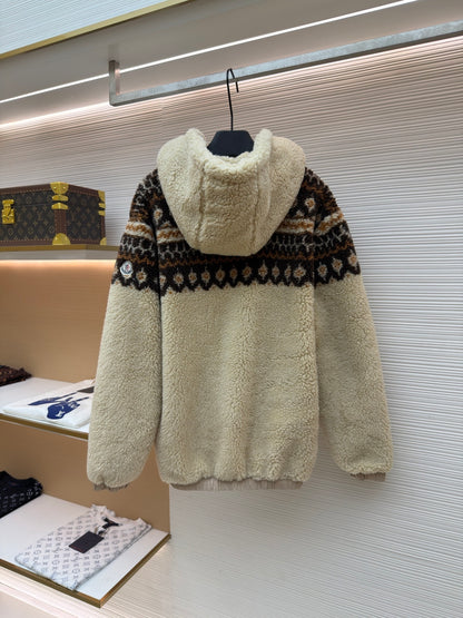 Fair Isle Sherpa Zip Jacket