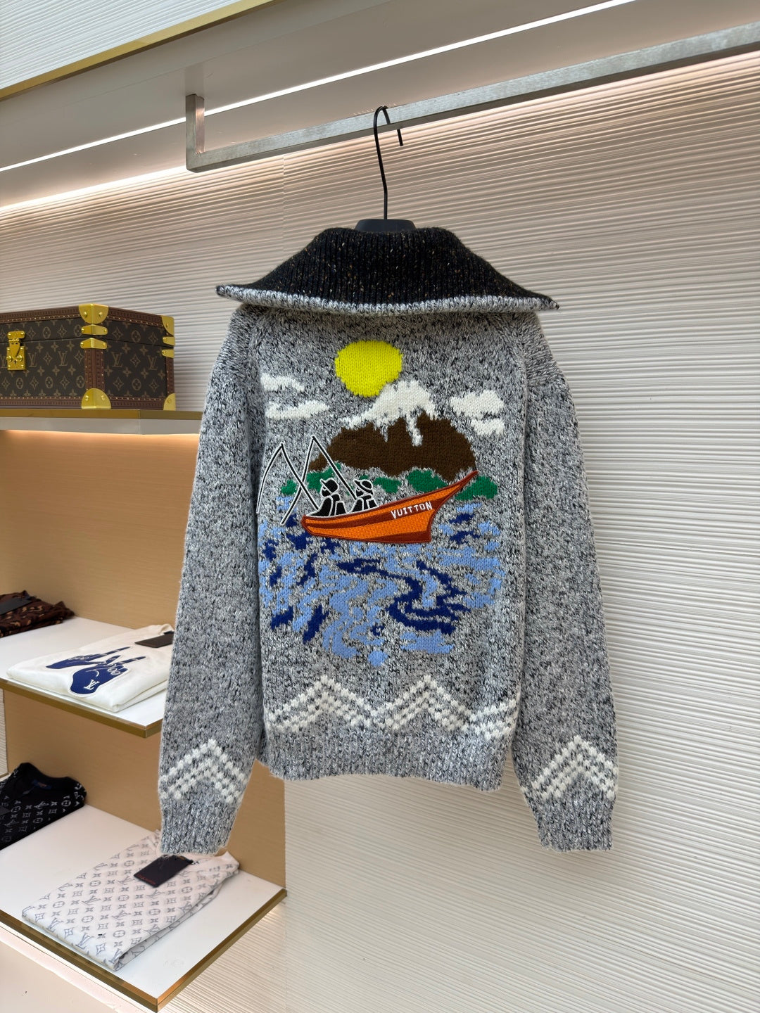 Embroidered Turtleneck Sweater
