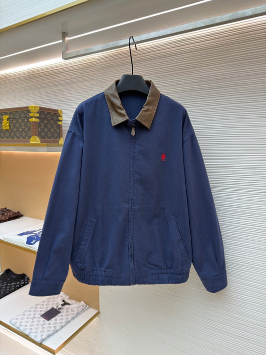Embroidered Zip Jacket