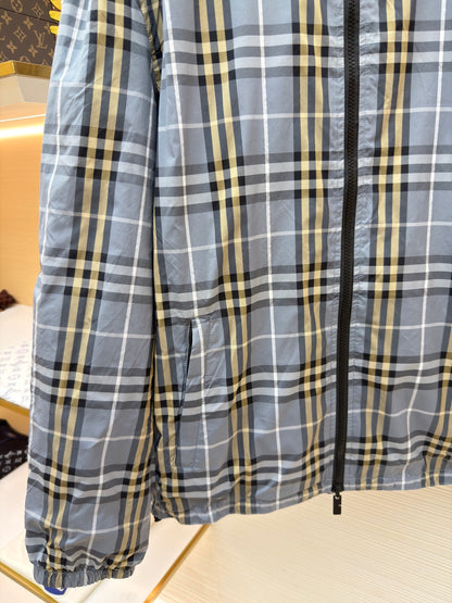 Vintage Check Hooded Jacket