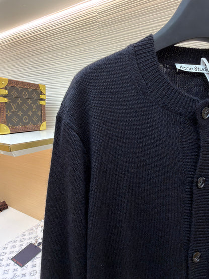 Bow Motif Knit Cardigan