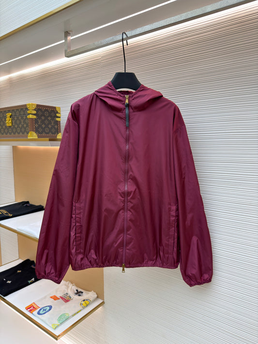 Logo Patch Hooded Jacket