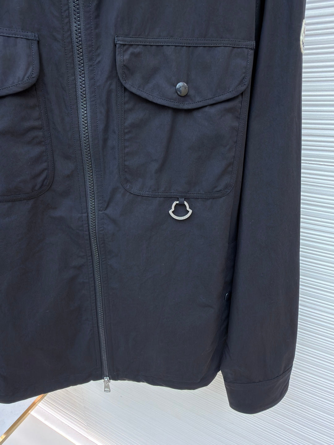Logo Patch Zip Jacket