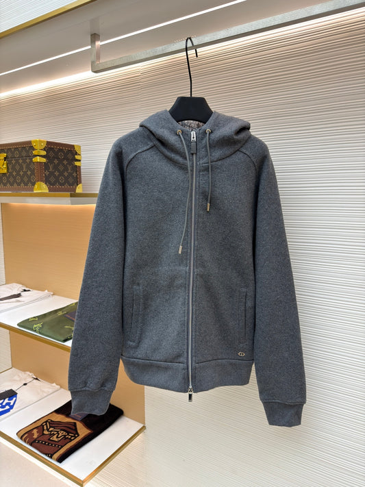Oblique Cashmere Knit Cardigan