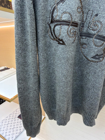 Embroidered Crewneck Sweater