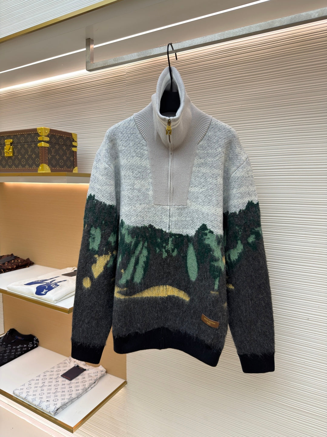 LV Logo Turtleneck Sweater