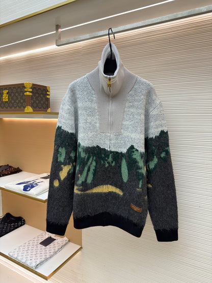 LV Logo Turtleneck Sweater