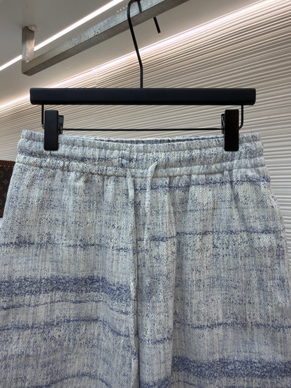 Embroidered Denim Shorts