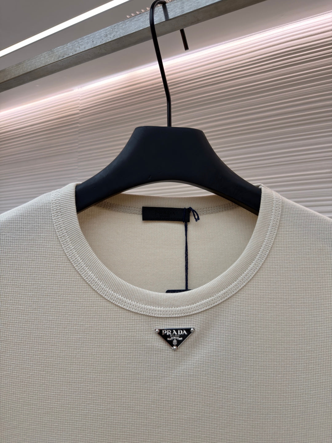 Waffle-Knit T-Shirt