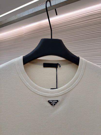Waffle-Knit T-Shirt