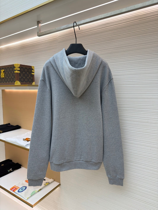 LV Logo Zip-Up Hoodie