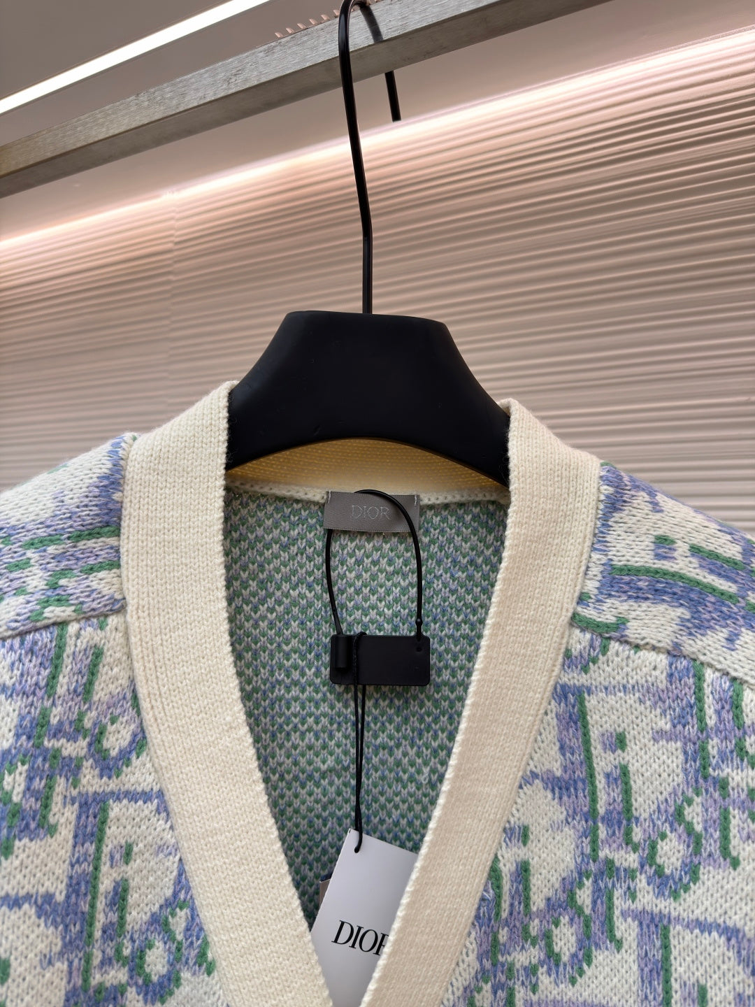 Oblique Knit Cardigan