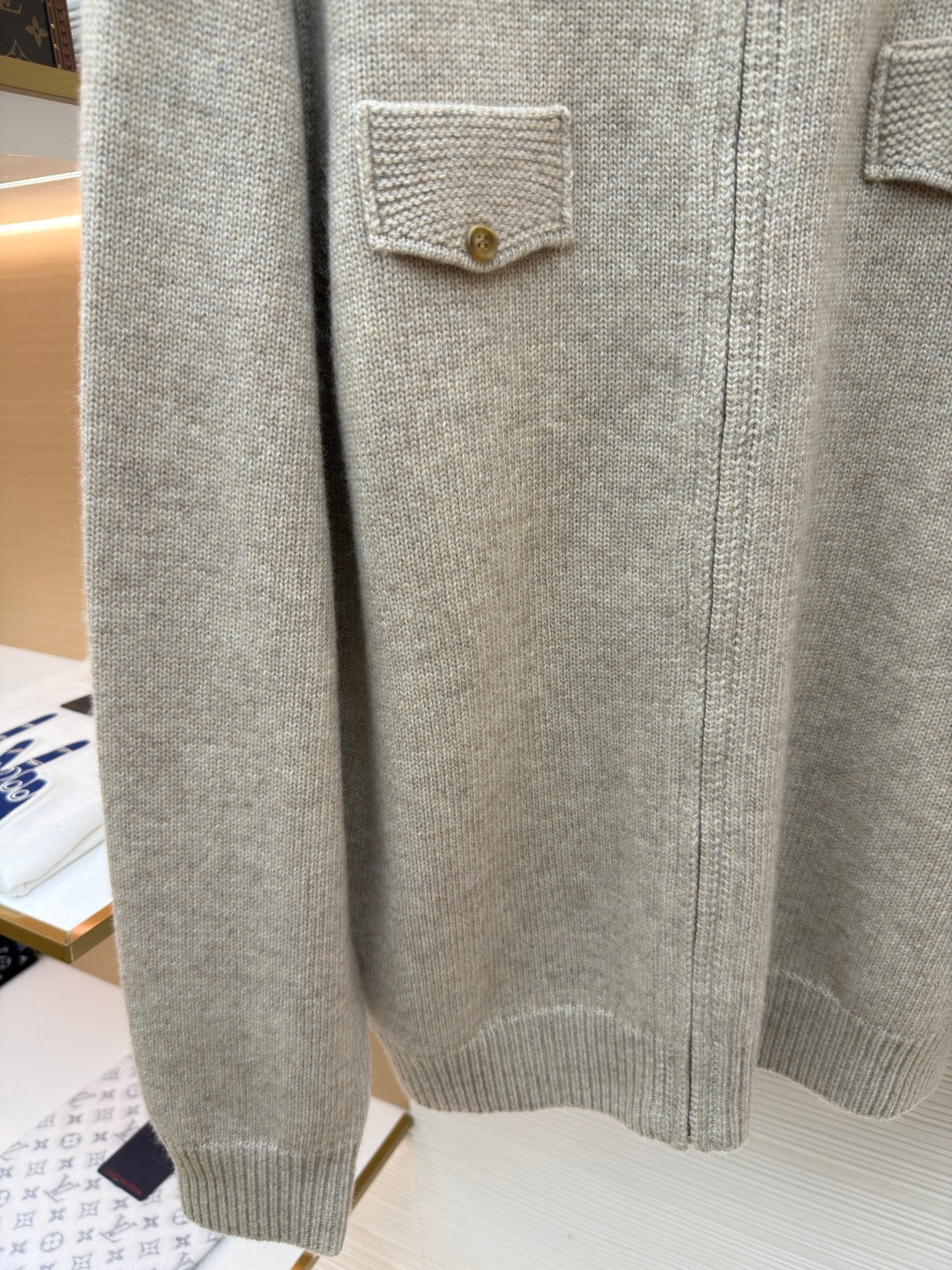 Cashmere Zip Cardigan