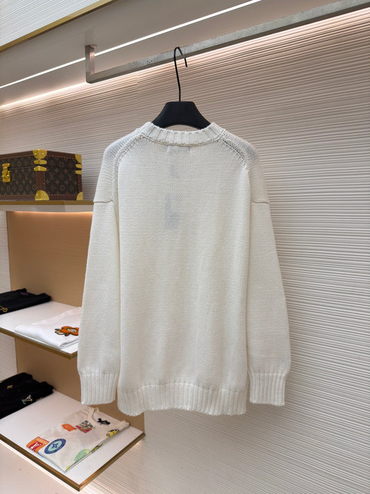 Pony Embroidered Crewneck Sweater