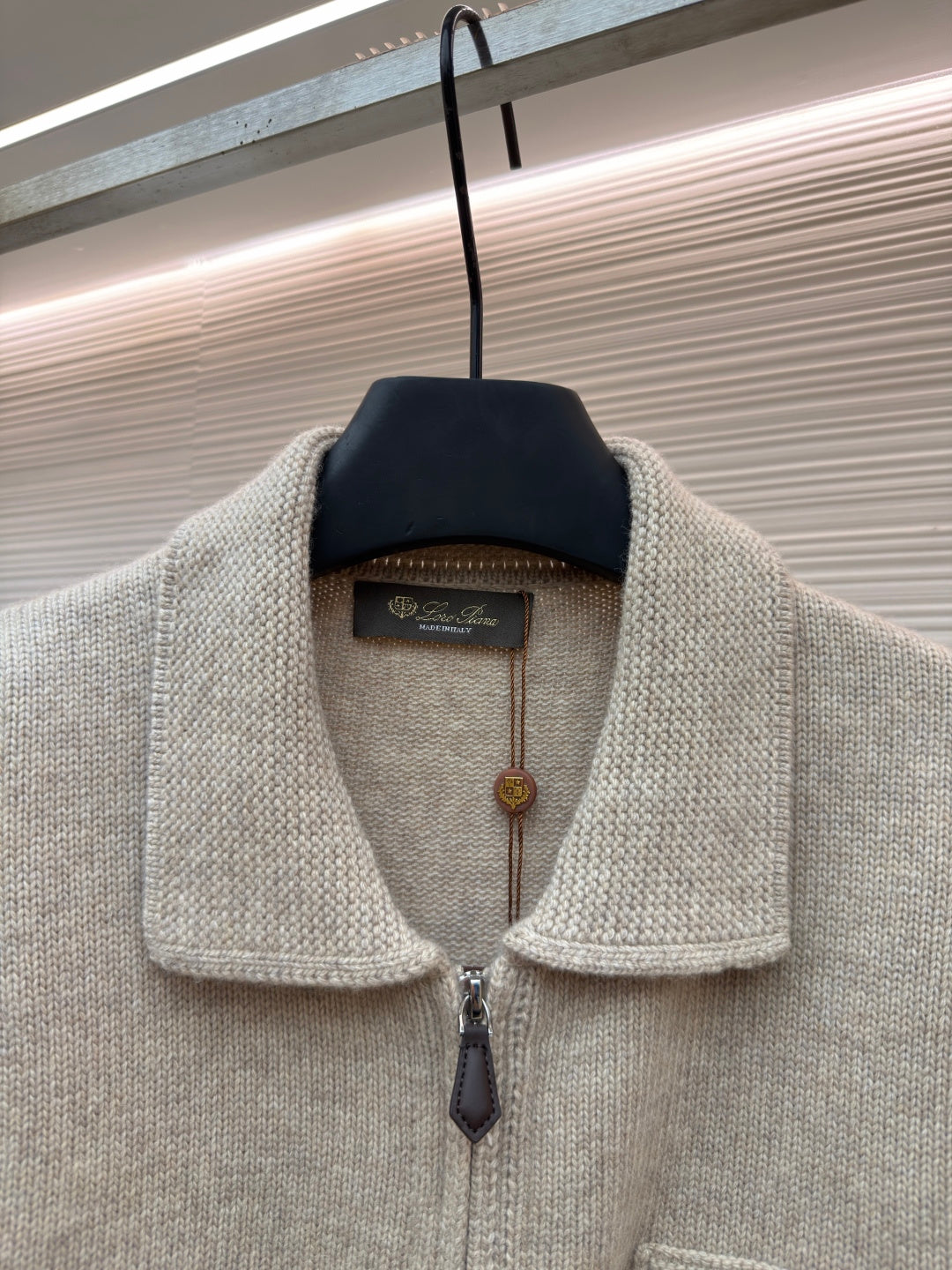 Cashmere Zip Cardigan