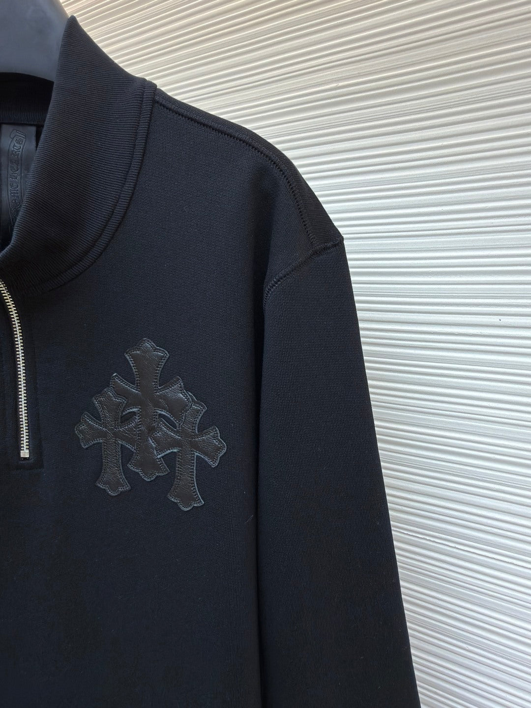 Cross Patch Half-Zip Sweatshirt