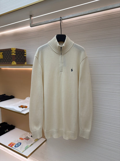 Embroidered Turtleneck Sweater