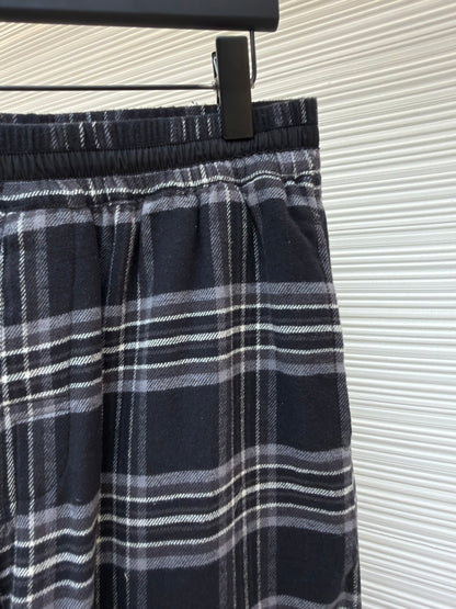 Cross Patch Flannel Shorts