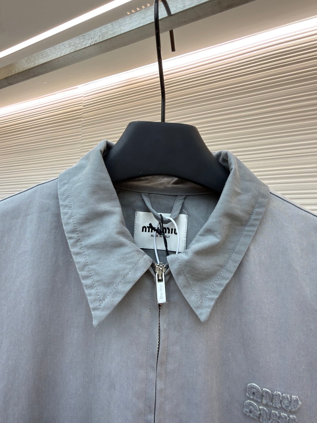 Embroidered Zip Jacket