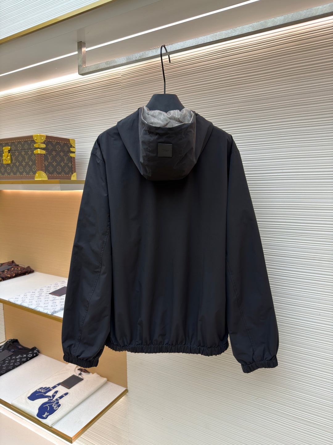 Oblique Hooded Jacket