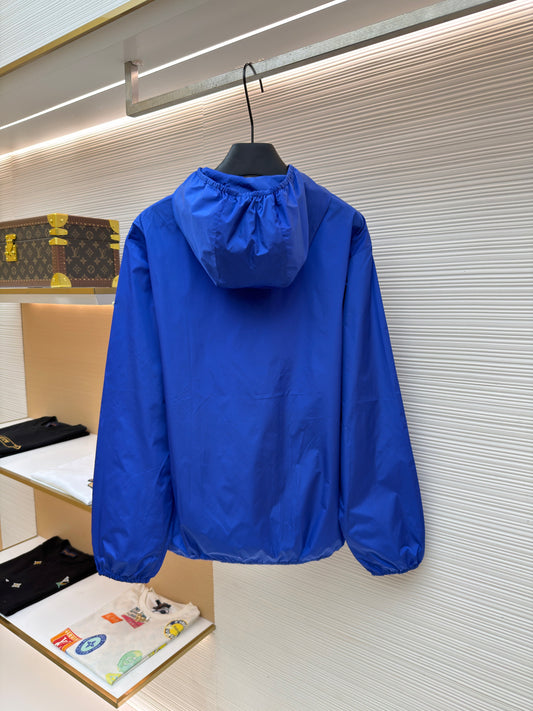 Logo Patch Hooded Jacket