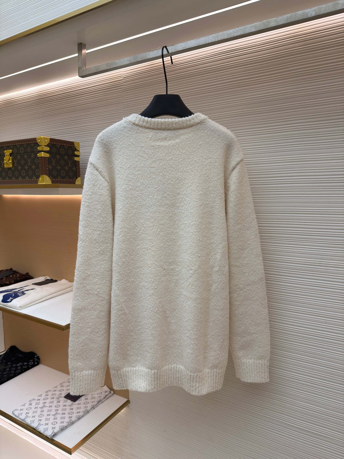 LV Logo Wool Crewneck Sweater
