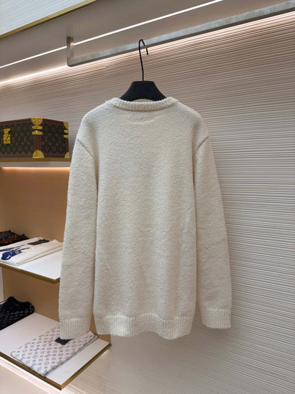 LV Logo Wool Crewneck Sweater