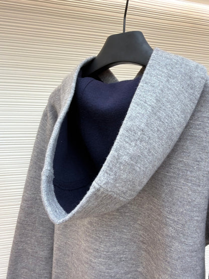 LV Logo Cashmere Hoodie