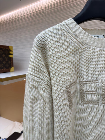 Logo Wool Crewneck Sweater