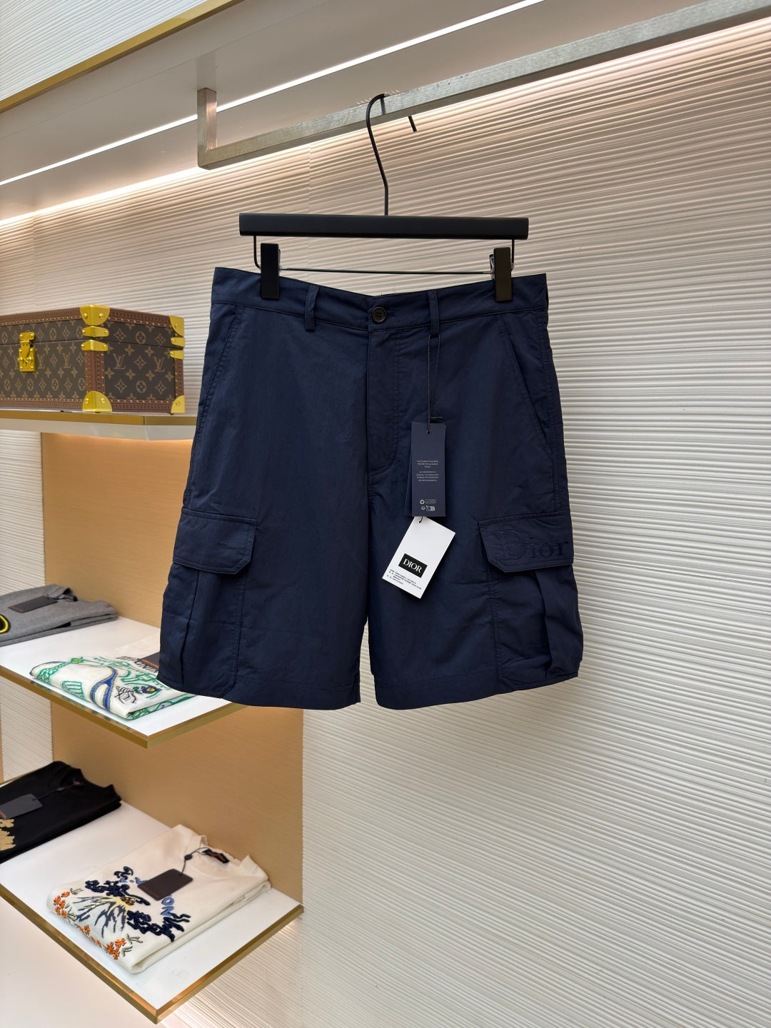 Embroidered Cargo Shorts