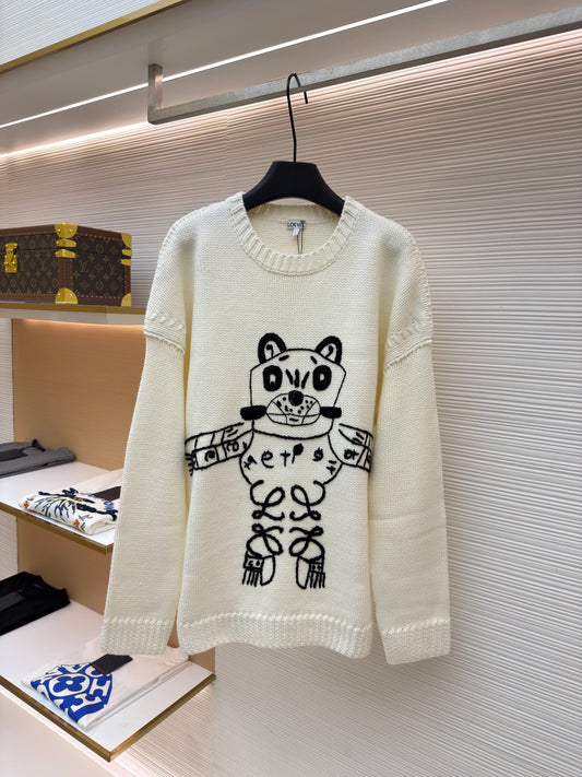 Embroidered Crewneck Sweater