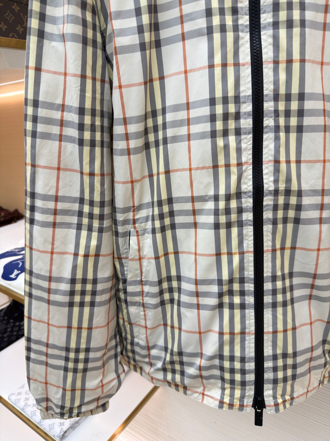 Vintage Check Hooded Jacket