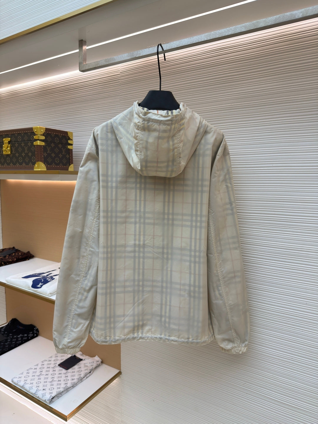 Vintage Check Hooded Jacket