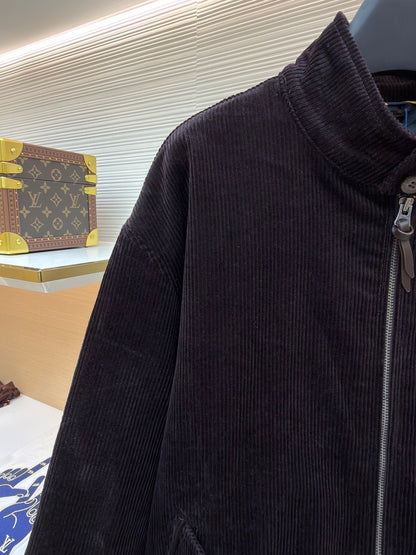 Embroidered Corduroy Jacket
