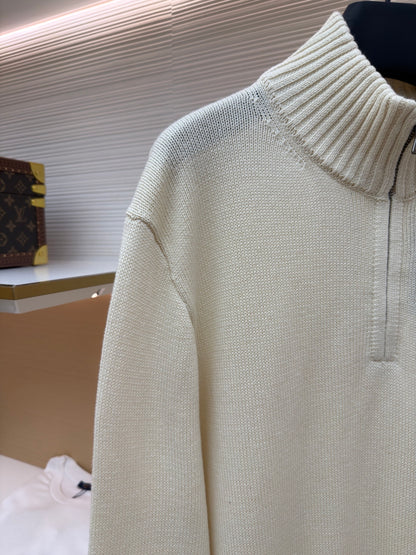 Embroidered Turtleneck Sweater