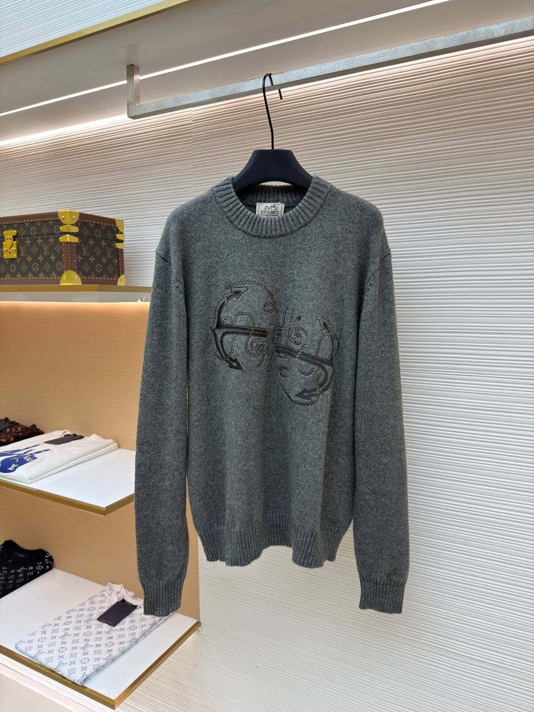 Embroidered Crewneck Sweater