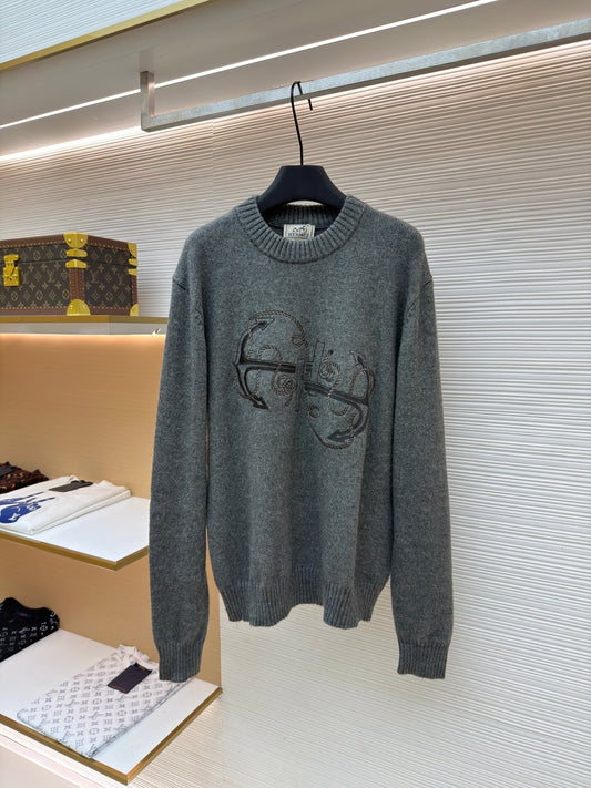 Embroidered Crewneck Sweater