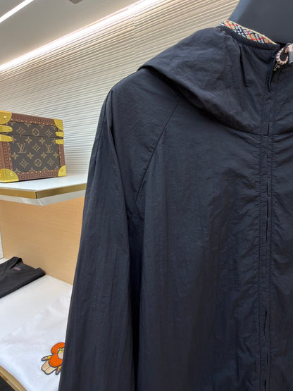 Vintage Check Hooded Jacket