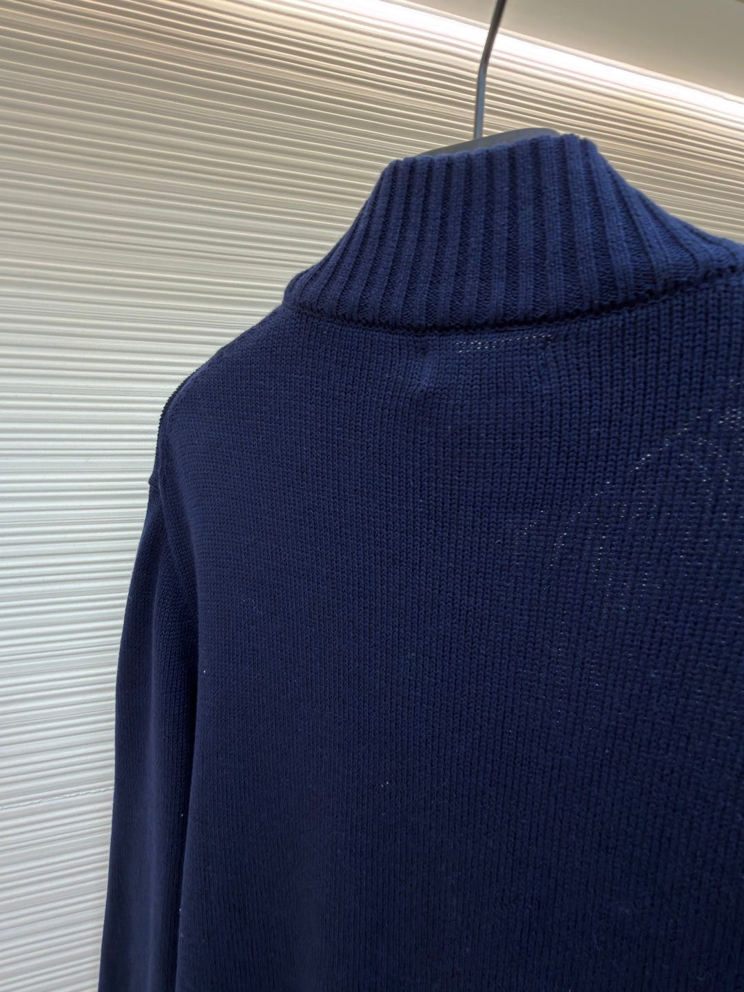 Embroidered Turtleneck Sweater