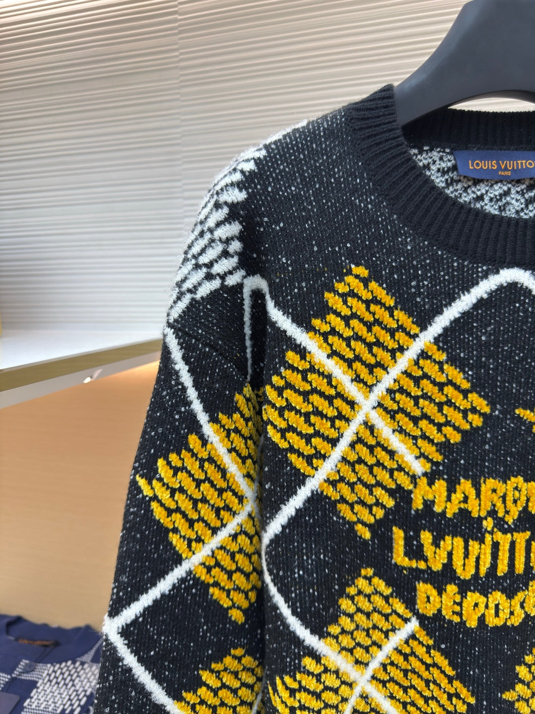 Damier Crewneck Sweater