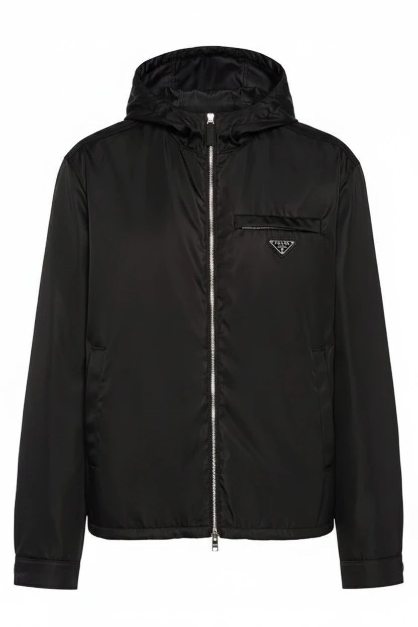 Prada Re-Nylon jas met capuchon