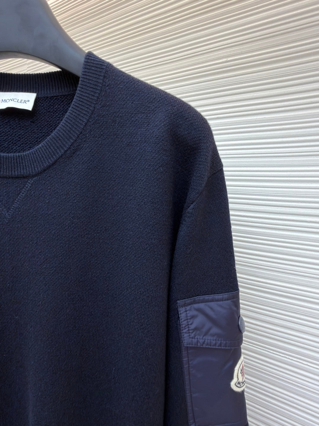 Logo Patch Crewneck Sweater