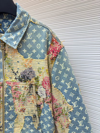 Monogram Denim Down Jacket