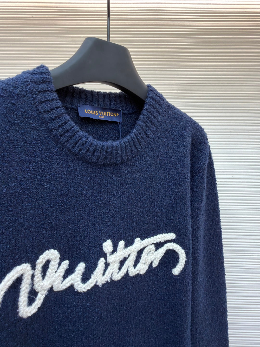 LV Logo Wool Crewneck Sweater