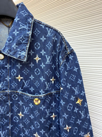 LV Logo Denim Jacket